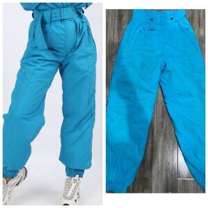 Vintage 80’S KLEPPER Sky Blue Ski Pants Blue Size 38 XS